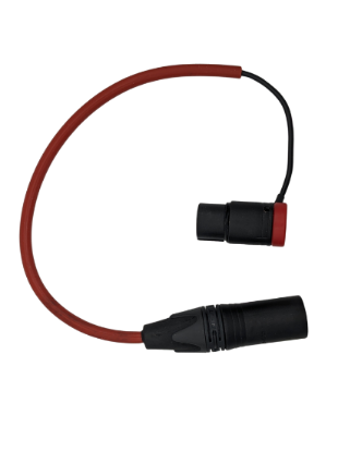 Image de Cyclone/Perfect For Cable, XLR-3m to Lightweight 90° XLR-3f, 260mm