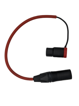 Bild von Cyclone/Perfect For Cable, XLR-3m to Lightweight 90° XLR-3f, 260mm