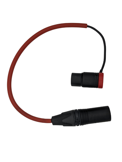 Cyclone/Perfect For Cable, XLR-3m to Lightweight 90° XLR-3f, 260mm