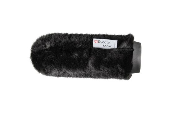 18cm Short Fur Softie, Black