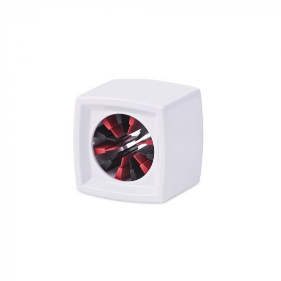 20 x Single Square White Mic Flag