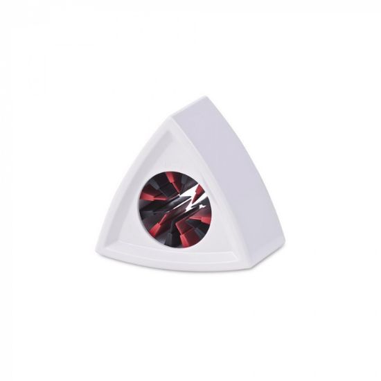 20 x Single Triangular White Mic Flag