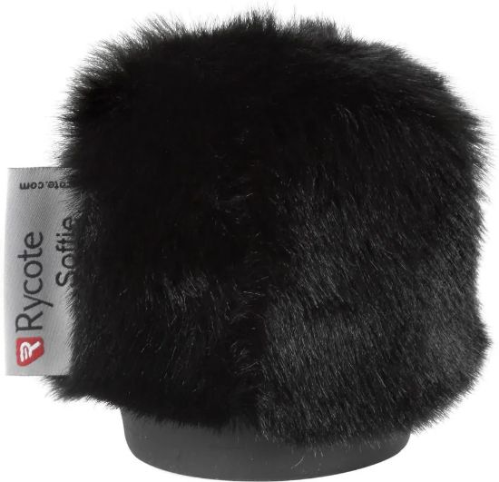 7cm Short Fur Softie, Black