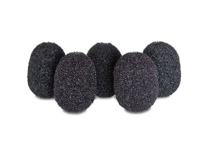 Imagen de Lavalier Foams Black (1 pack of 5)