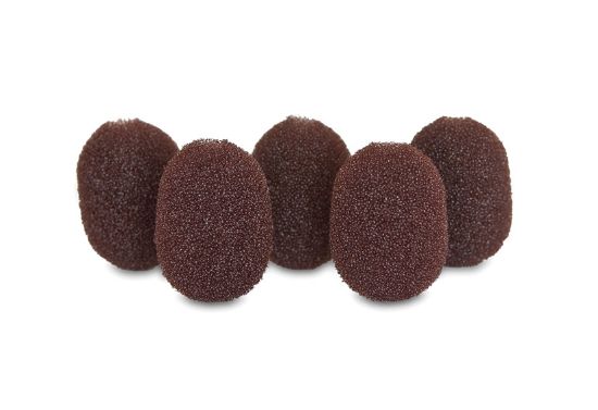 Lavalier Foams Brown (1 pack of 5)