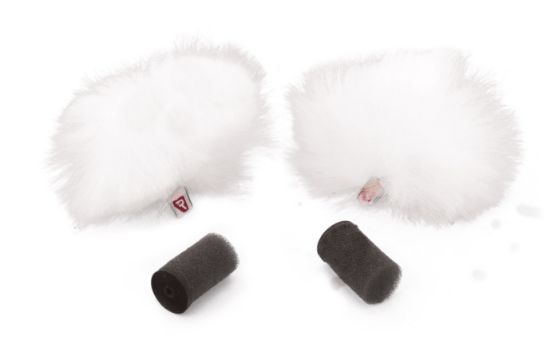 White Lavalier Windjammer - pair